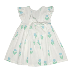 Vestido Vivian Lino Tulipan Acqua - buy online