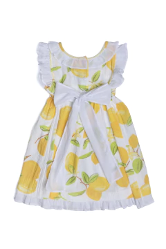Vestido smock lino limones - comprar online