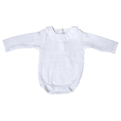 Bodie Bombachudo volado gasa blanco - comprar online