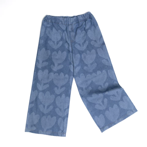 Pantalón pata ancha jean Tulipan