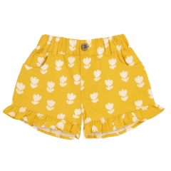 Short volado tusor tulipan fondo maiz - comprar online