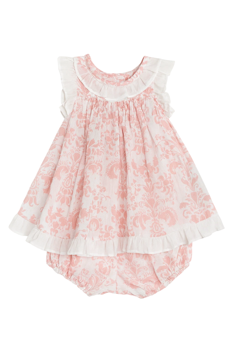 Vestido Helena gasa doble búlgaros rosa - comprar online
