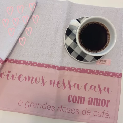 Pano de prato - Grandes doses de café