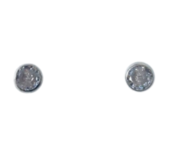 Brinco Zirconia Redonda - Mast Joias