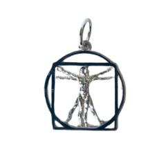 Pingente Homem Vitruviano - comprar online