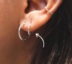 Argola aro redondo 10 mm - comprar online