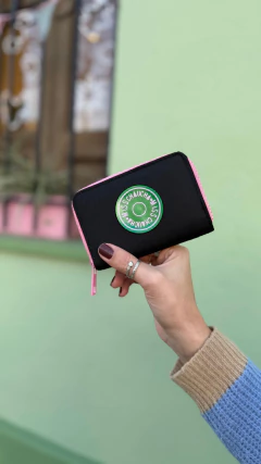 Billetera Pocket Negra y Rosa - comprar online
