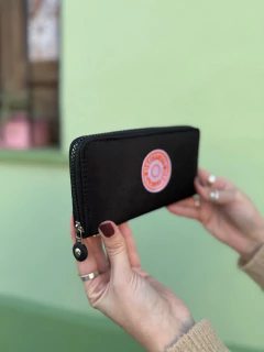 Maxi Billetera con cierre negra - Miss Chaucha