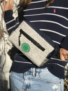 Riñonera Bucle Gris-Azul-Negro