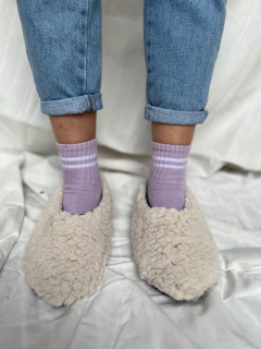 Pantufla Sherpa crudo - comprar online