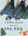 3 Riños Metal Negra - comprar online