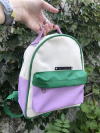 Mochila mini Nude Lila y Verde