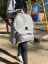 Mochila Microfibra Gris