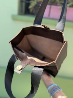 Mini Bag - 100% Cuero (Habano) - Miss Chaucha