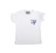 camiseta baby look m/c branca - comprar online