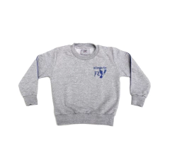 blusão gola careca moletom cinza - FreePlay Uniformes