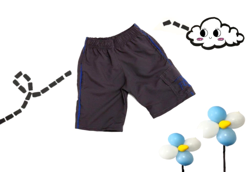 bermuda tactel cinza