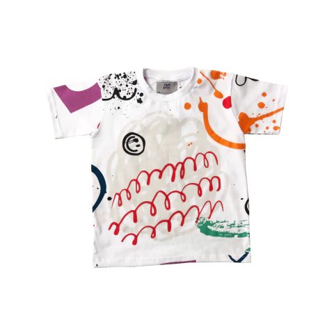 camiseta basica m/c estampa total - buy online