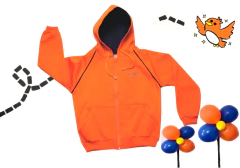 canguru capuz moletom laranja