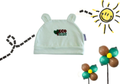 gorro orelhinhas malha verde