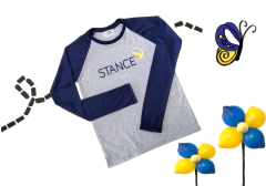 camiseta raglan m/l cinza - comprar online