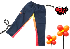 calça tactel marinho