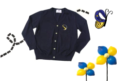 cardigan retilinea marinho - comprar online