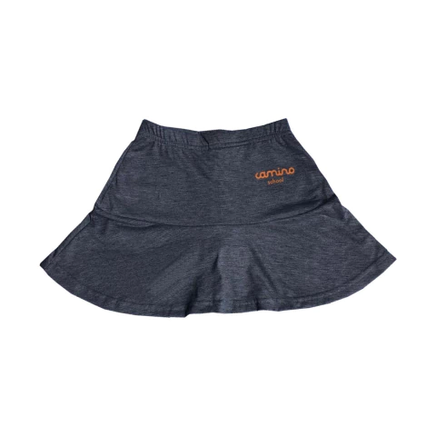 shorts saia malha cinza