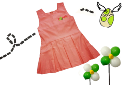 vestido tricoline goiaba - comprar online