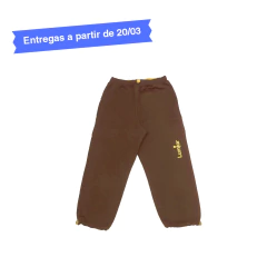 calça moletom sem felpa marrom on internet