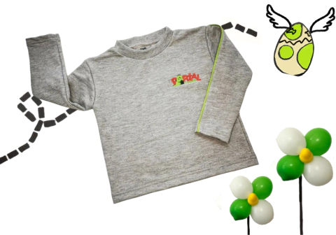 blusão gola careca moletom cinza - comprar online