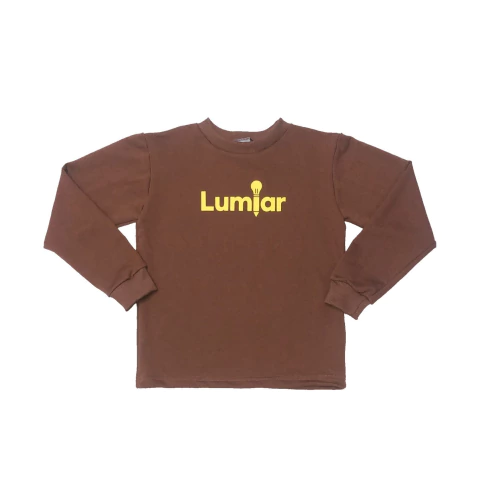 blusão gola careca moletom marrom - buy online