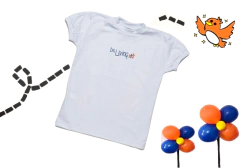camiseta baby look m/c branca - buy online