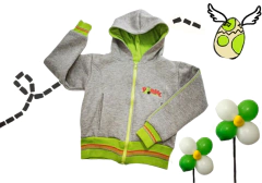 canguru capuz moletom cinza - comprar online