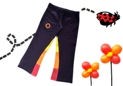 calça bailarina cotton marinho