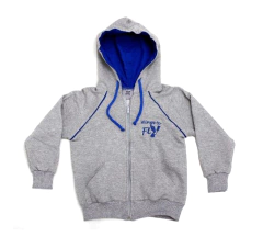 canguru capuz moletom cinza - FreePlay Uniformes