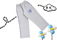 calça moletom sem felpa cinza