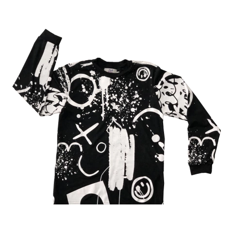 camiseta m/l estampa total - buy online