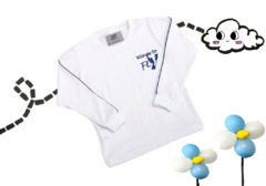 camiseta m/l branca - comprar online