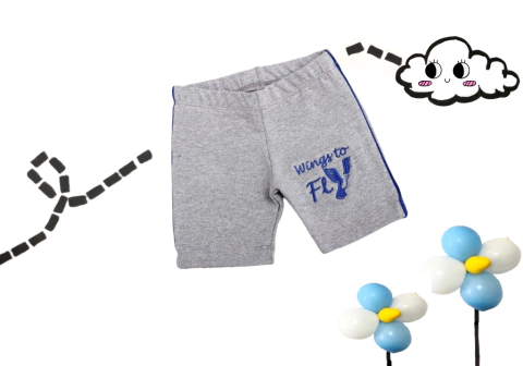 bermuda ciclista cinza