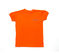 camiseta baby look m/c laranja na internet