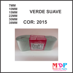 FITA CETIM SIMPLES CF001 7 mm COR 2015 VERDE SUAVE Peca 10 metros