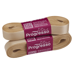 FITA CETIM SIMPLES CF003 15MM COR 236 BEGE Peca 10 metros