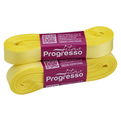 FITA CETIM SIMPLES CF003 15MM COR 242 AMARELO CANARIO Peca 10 metros