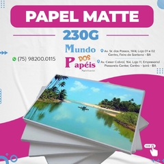 PAPEL FOTOGRÁFICO MATTE 230G A4 100 FLS MASTERPRINT - comprar online