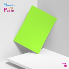 PAPEL COLOR NEONPLUS VERDE 180G A4 100 FLS - comprar online