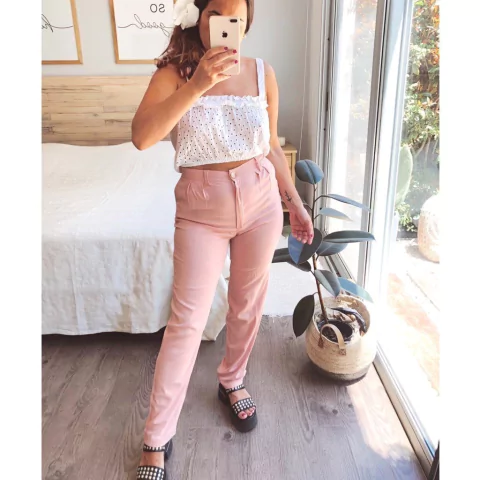 PANTALON PINZADO LINO (sin cambio) - comprar online