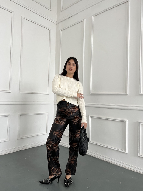 PANTALON MAMBO REPTIL ENGOMADO