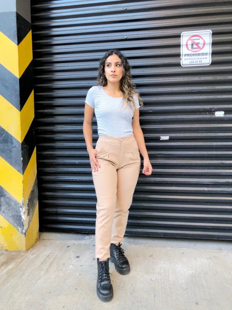 Pantalon Sharon Slouchy Beige thumbnail 3
