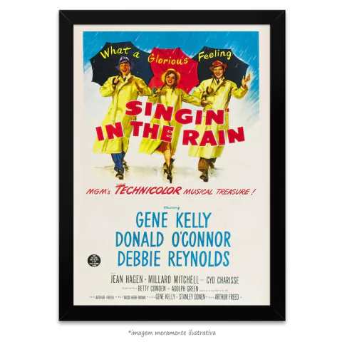 Poster Cantando Na Chuva - Clássico